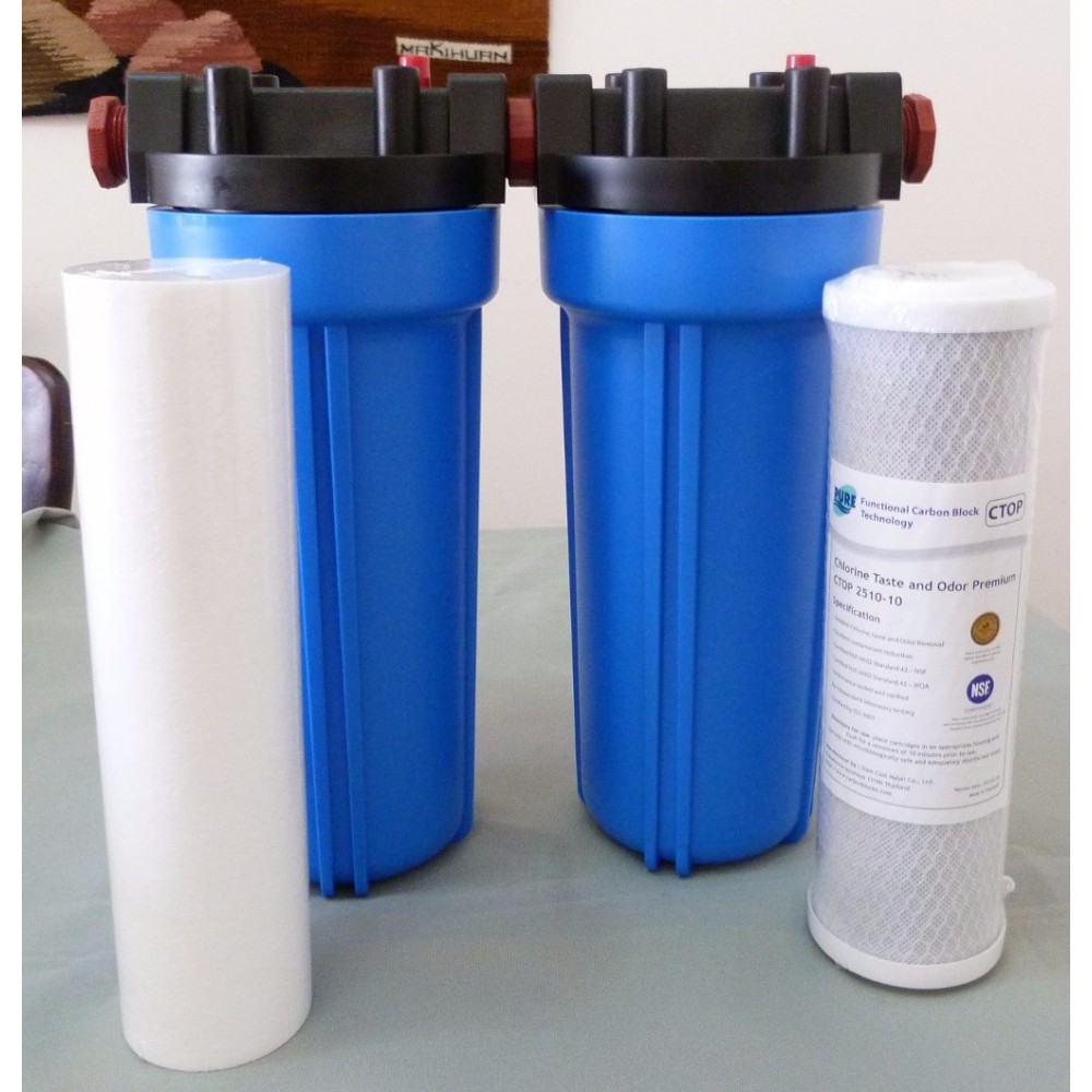 Sistema doble filtro para agua