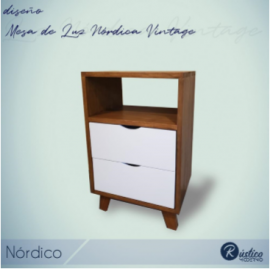 Mesa de Luz Nordica Vintage